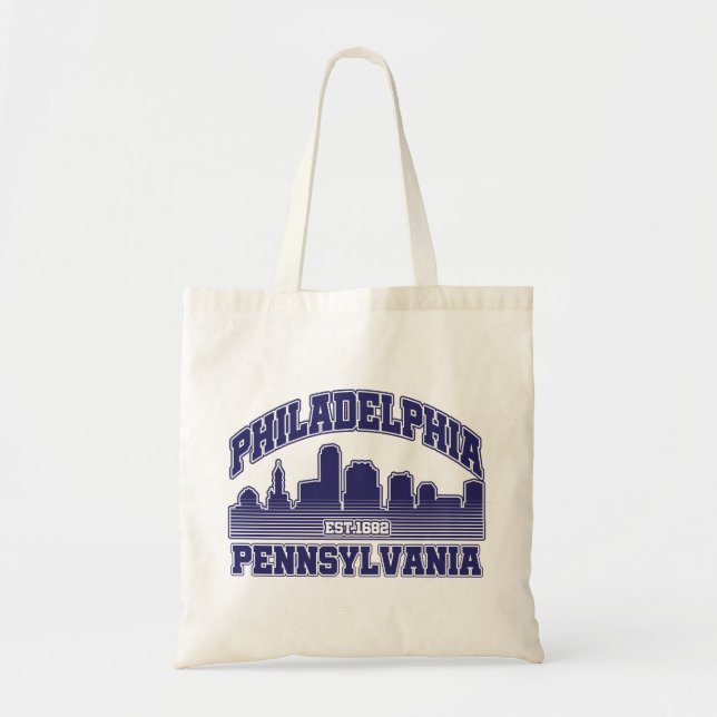Bolso De Tela Filadelfia, Pennsylvania (Frente)