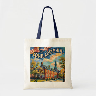 Bolso De Tela Filadelfia Pensilvania EE. UU. Retro Van Gogh Viaj