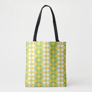 Bolso De Tela Filas alegres del patrón de formas