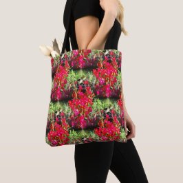 Bolso De Tela Filas de Claveles.....
