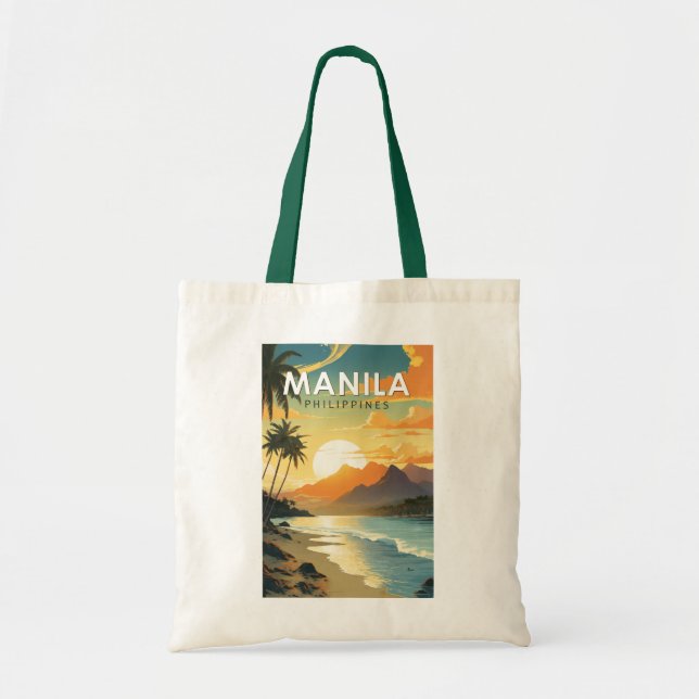 Bolso De Tela Filipinas en Manila: Viaje de arte (Frente)