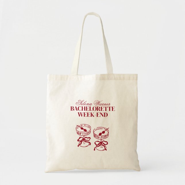 Bolso De Tela Fin de semana de Bachelorette (Frente)
