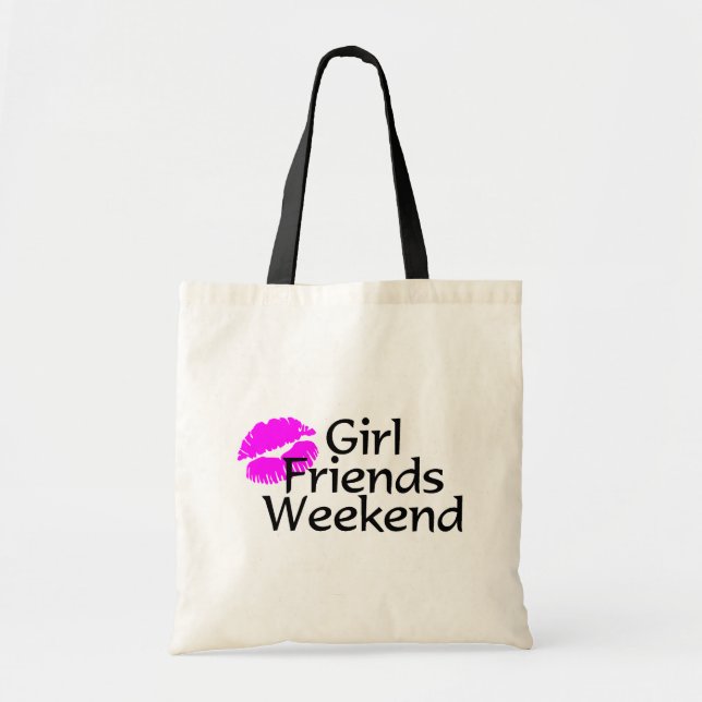 Bolso De Tela Fin de semana de las amigas (Frente)
