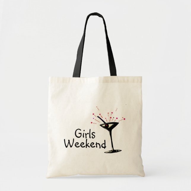 Bolso De Tela Fin de semana de los chicas (Martini 1) (Frente)