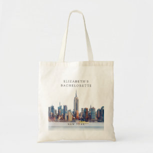 Bolso De Tela Fin de semana de soltera acuarela en Nueva York
