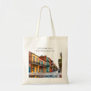 Bolso De Tela Fin de semana de soltera con acuarela de Nueva Orl