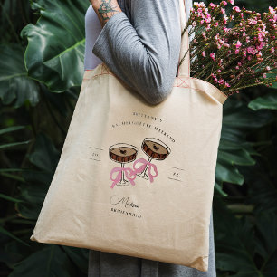 Bolso De Tela Fin de semana de soltera Espresso Martine