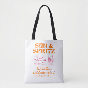 Bolso De Tela Fin de semana de soltero Sun y Spritz