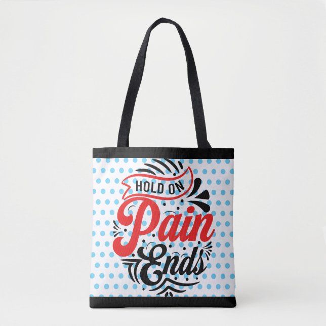 Bolso De Tela Fin del dolor inspirador (Anverso)