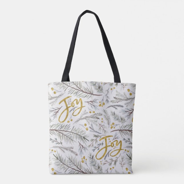 Bolso De Tela Fir Twigs (Reverso)