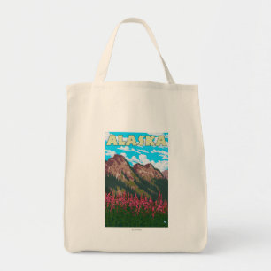 Bolso De Tela Fireweed con el poster del viaje del vintage de
