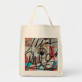 Bolso De Tela Firmas