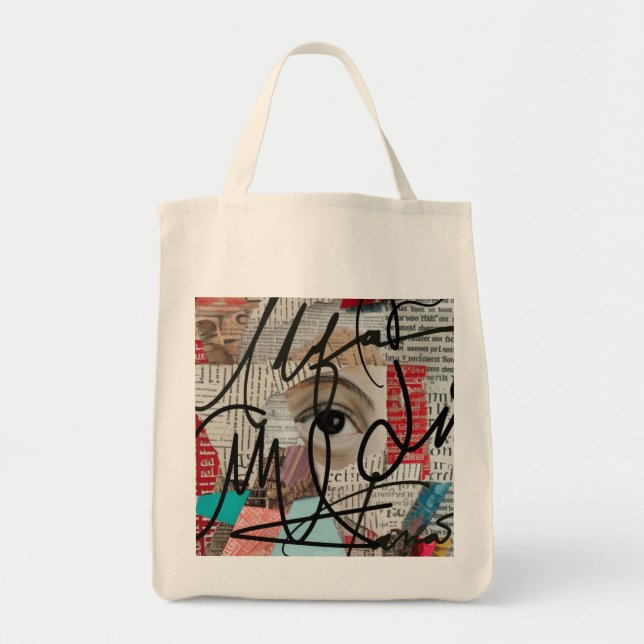 Bolso De Tela Firmas (Frente)