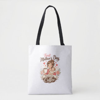 Bolso De Tela First Mother’s Day Fueled by Coffee – New Mom Gift