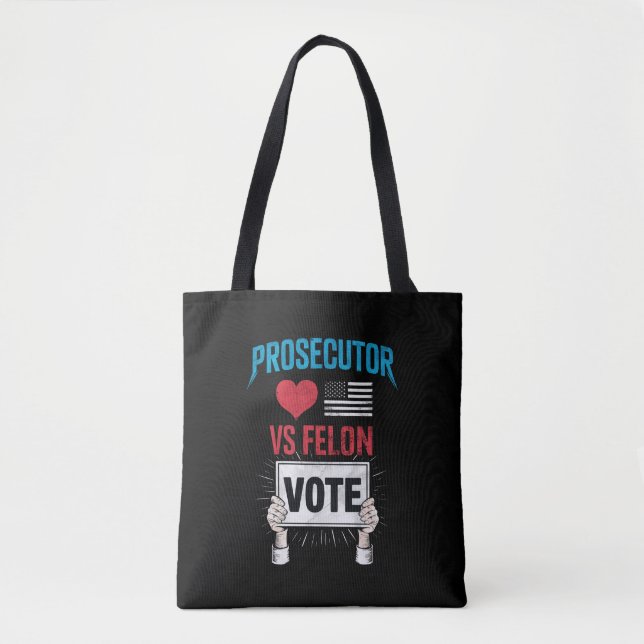 Bolso De Tela Fiscal vs Felon Vote (Anverso)