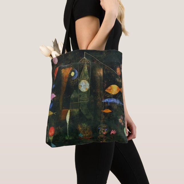 Bolso De Tela Fish Magic, Paul Klee Abstract Art (Detalle)
