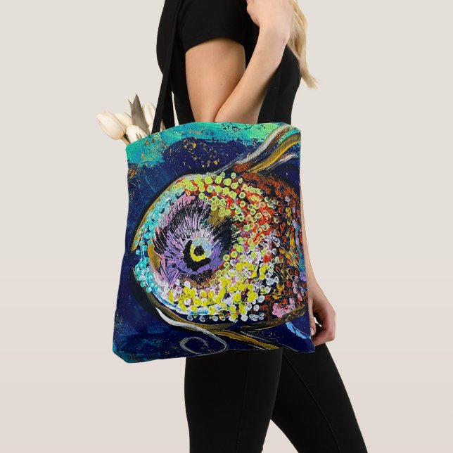 Bolso De Tela Fish Tote Bag (Detalle)