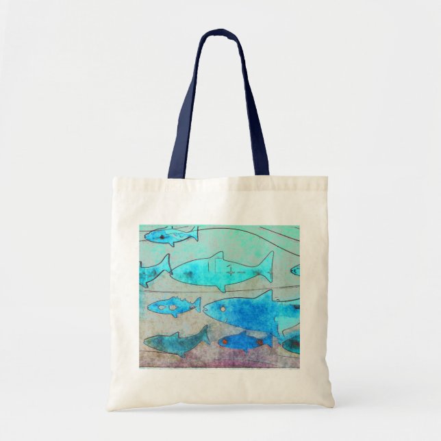 Bolso De Tela Fish Tote Bag (Frente)