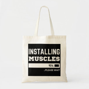 Bolso De Tela Fitness Funny Workout Instalar Músculos