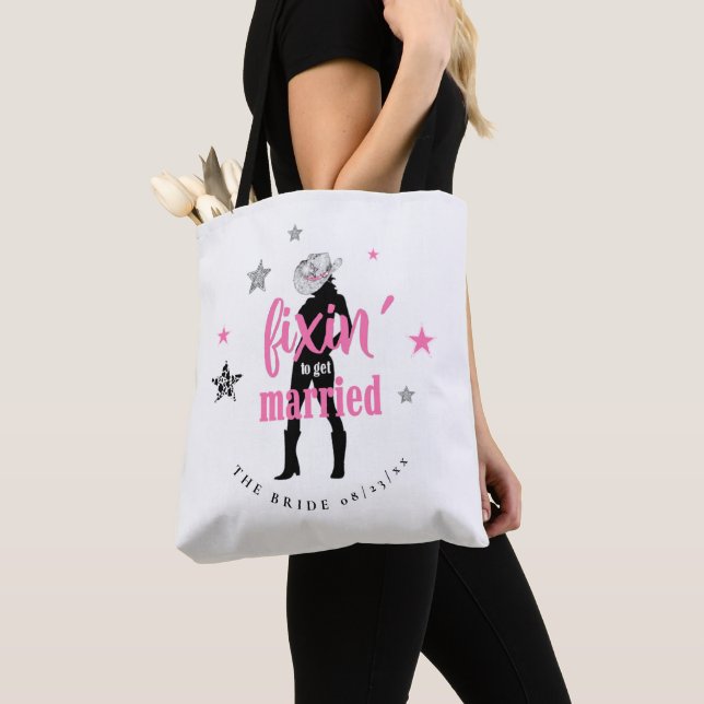 Bolso De Tela Fixin' The Bride Disco Bachelorette ID925 (Detalle)