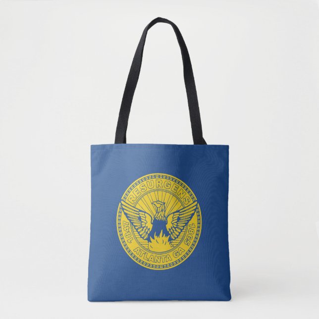 Bolso De Tela Flag of Atlanta, Georgia Tote Bag (Anverso)