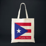 Bolso De Tela Flag of Puerto Rico<br><div class="desc">The colorful flag of Puerto Rico</div>