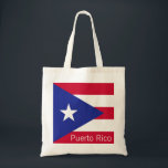 Bolso De Tela Flag of Puerto Rico<br><div class="desc">The colorful flag of Puerto Rico</div>