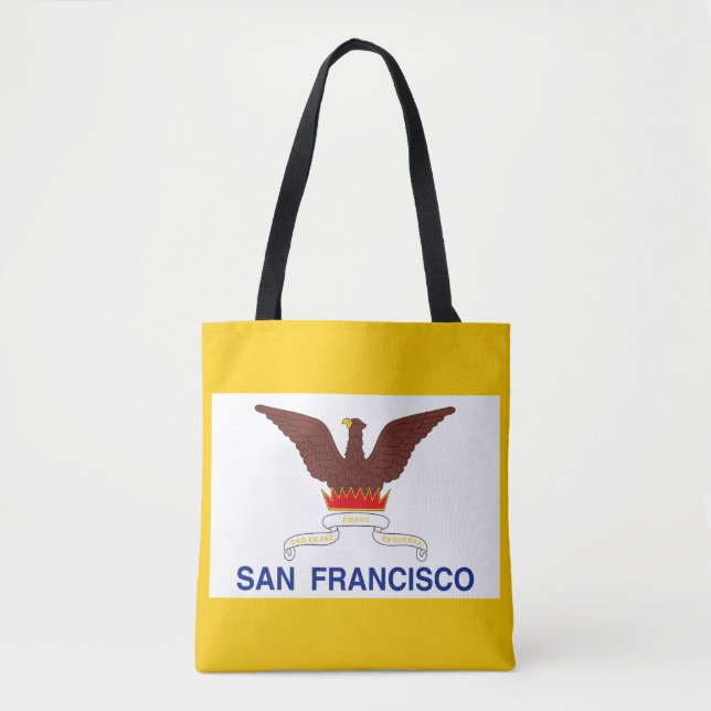 Bolso De Tela Flag of San Francisco, California Tote Bag (Anverso)