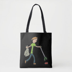 Bolso De Tela Flagelación y recogida de basura