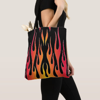 Bolso De Tela Flamas Red Hot Rod