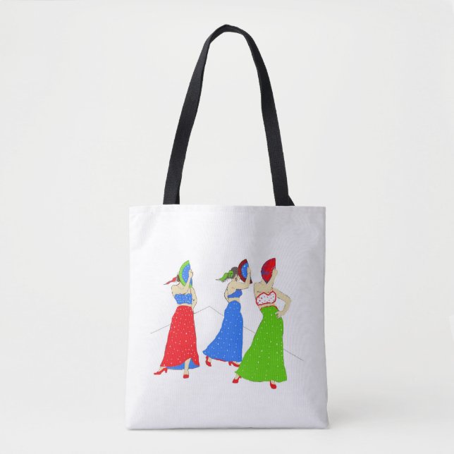 Bolso De Tela Flamenco (Anverso)