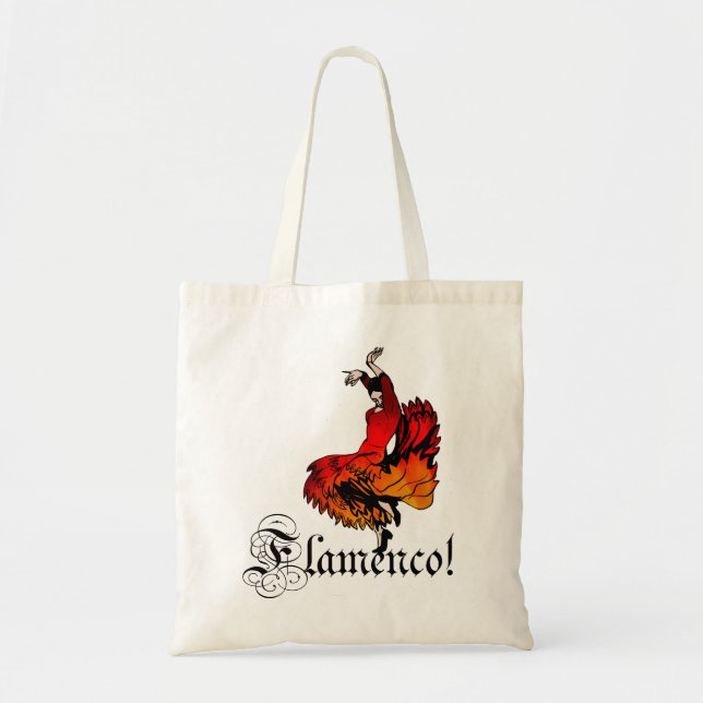 Bolso De Tela Flamenco Dancer (Frente)