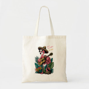 Bolso De Tela flamenco vibrante con sombrero tocando guitarra