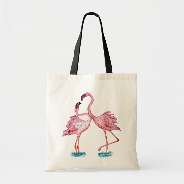 Bolso De Tela Flamencos (Frente)