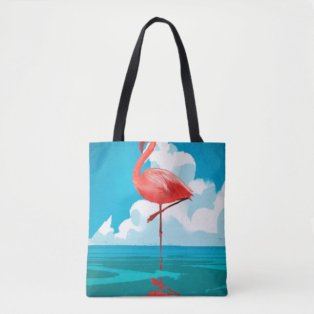 Bolso De Tela Flamencos (Anverso)