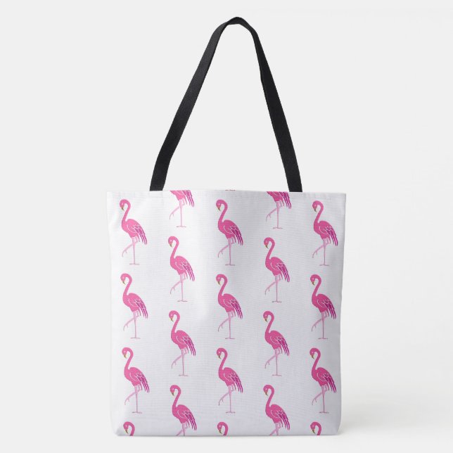 Bolso De Tela Flamencos rosados (Anverso)