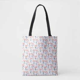 Bolso De Tela Flamencos rosados suaves