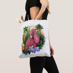 Bolso De Tela Flamingo