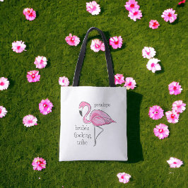 Bolso De Tela Flamingo Bachelorette Bride nombre de tribu de esc