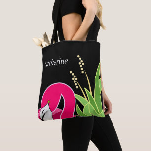 Bolso De Tela Flamingo Black