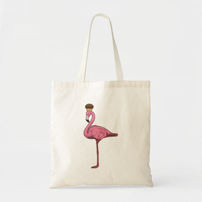 Bolso De Tela Flamingo con Muffin (Frente)