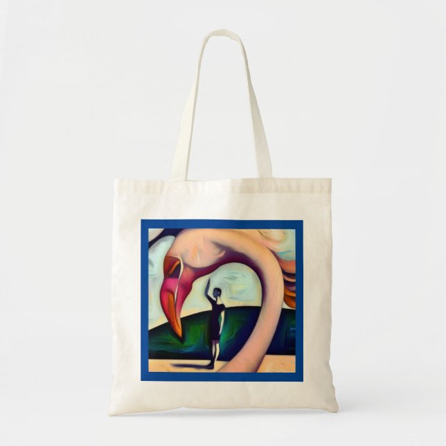 Bolso De Tela Flamingo de animales espirituales 3 (Frente)