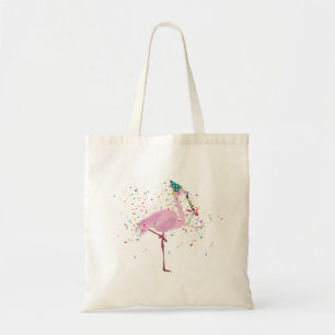 Bolso De Tela Flamingo de fiesta - Animales con Fiesta