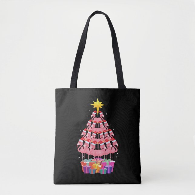 Bolso De Tela Flamingo Feo Árbol de Navidad Gracioso regalo (Anverso)
