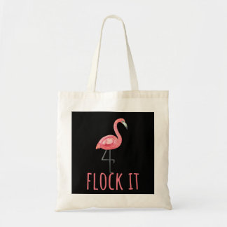 Bolso De Tela Flamingo - Flock Tt Pink Animal Lover