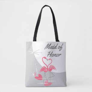Bolso De Tela Flamingo Love Large Moon Maid of Honor bag
