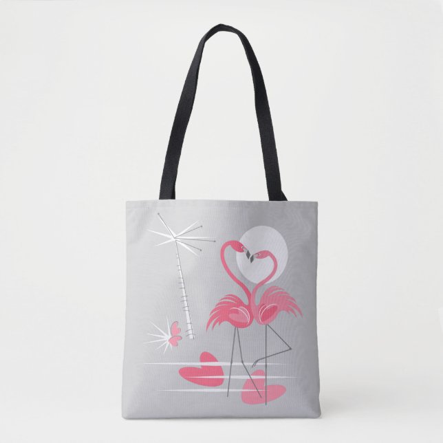 Bolso De Tela Flamingo Love tote bag (Anverso)