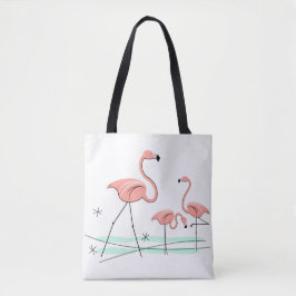 Bolso De Tela Flamingo Ocean Trio 2 por todo el tote
