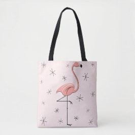 Bolso De Tela Flamingo Pink por todo el tote