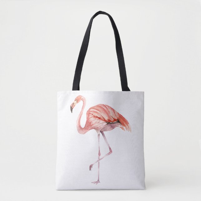 Bolso De Tela Flamingo rosa (Anverso)